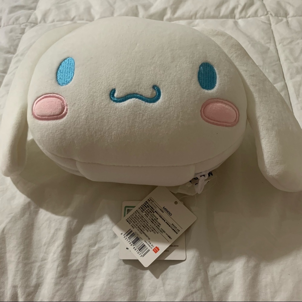 Cinnamoroll 1 Piece Pillow and Eye Mask for Travel NWT